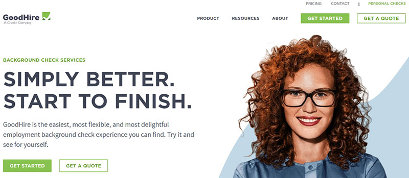 GoodHire homepage